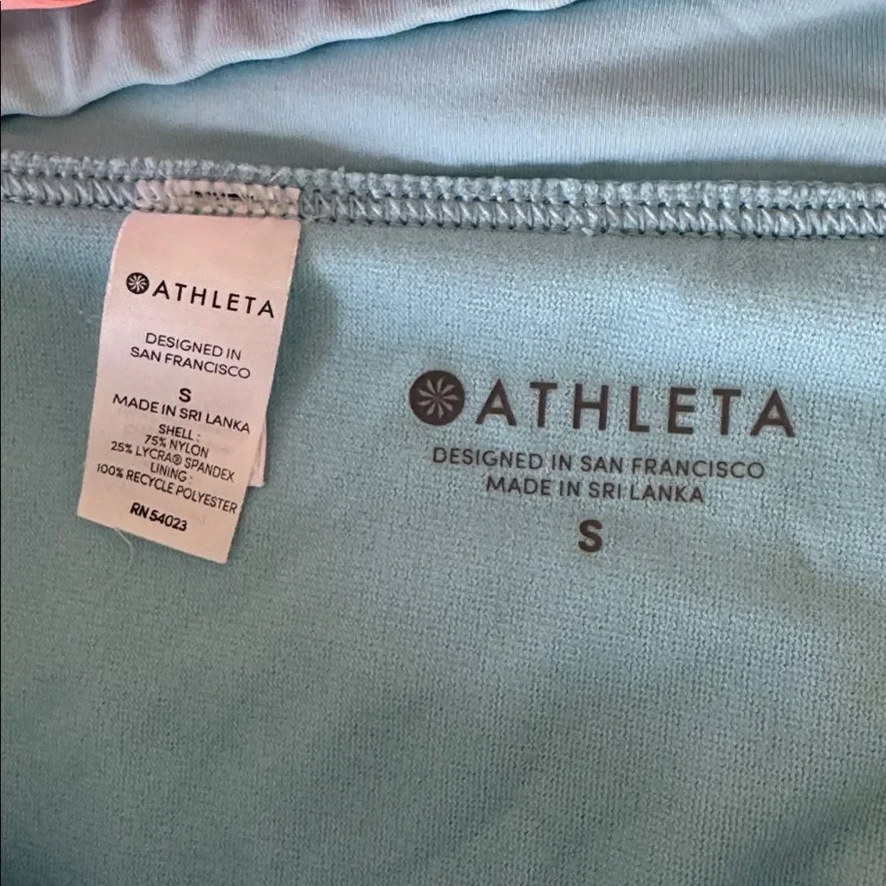 Bundle (2) Athleta Blue & Victoria’s Secret Purple Swim Bottoms Bikini Size S